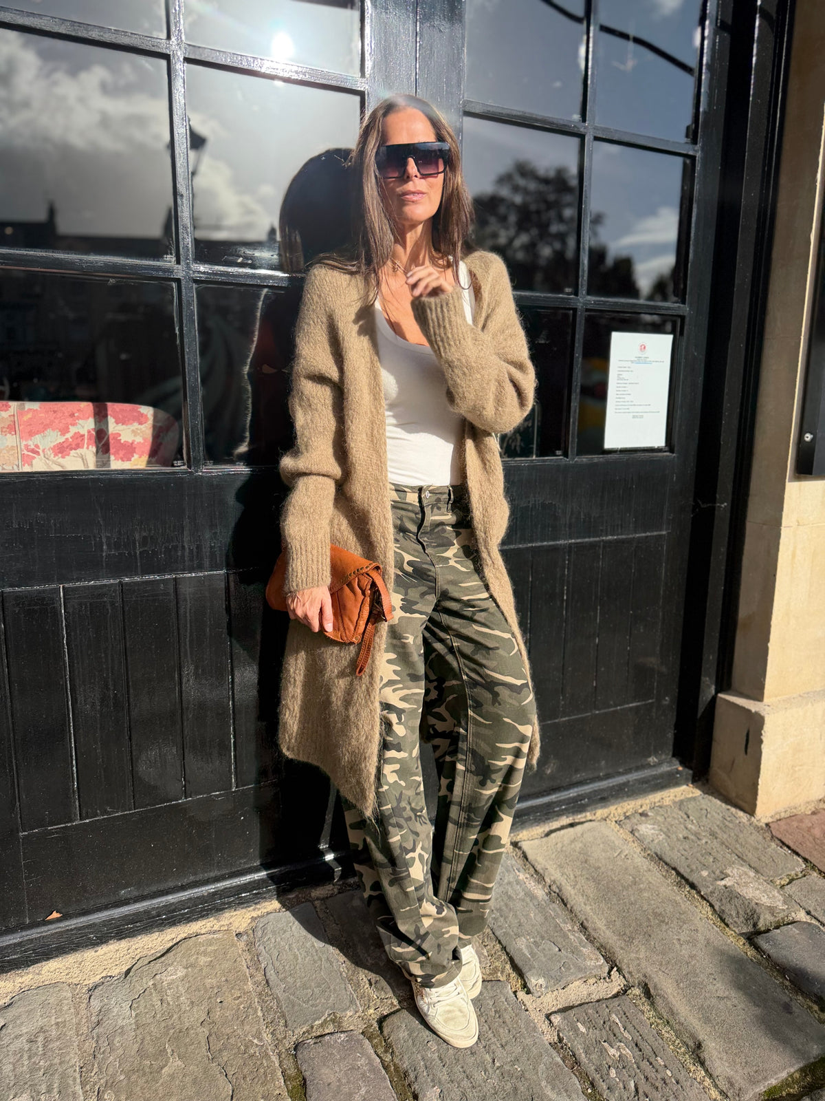 Diane Long Cardigan - Biscuit