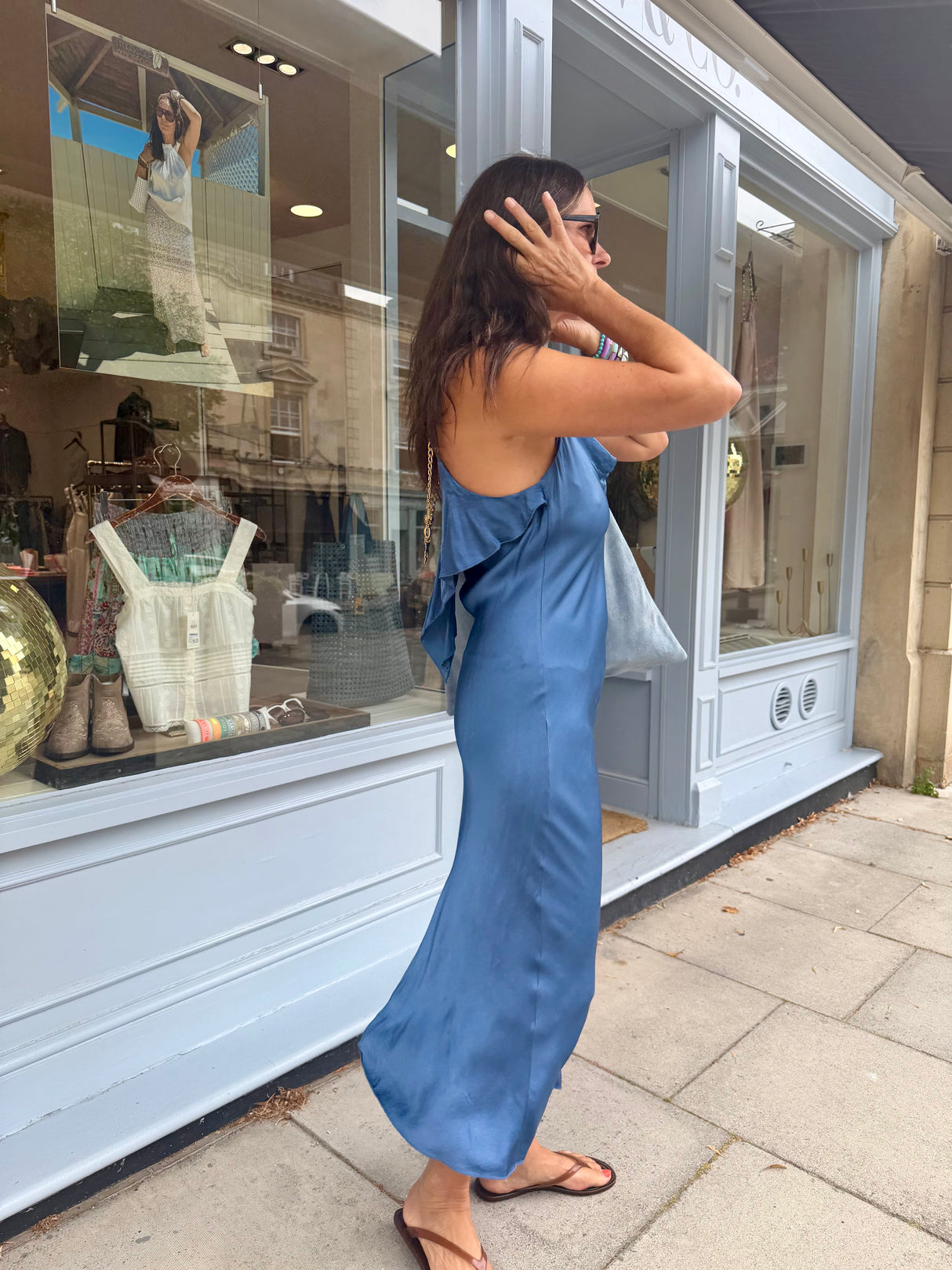 Charm Maxi Slip Dress - Ink