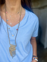 Essential V-Neck Tee - Ice Blue