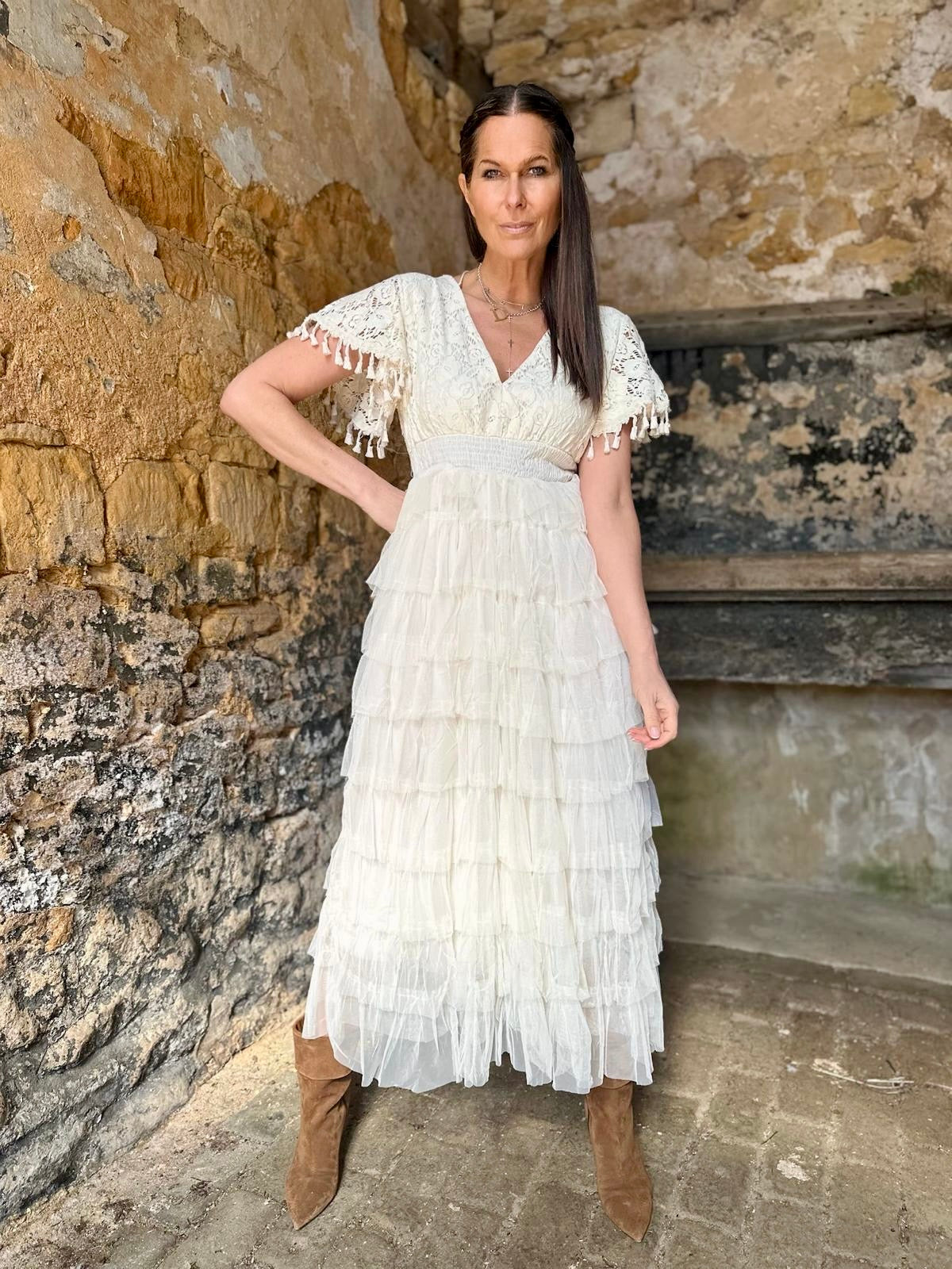 Parker Maxi Dress - Cream