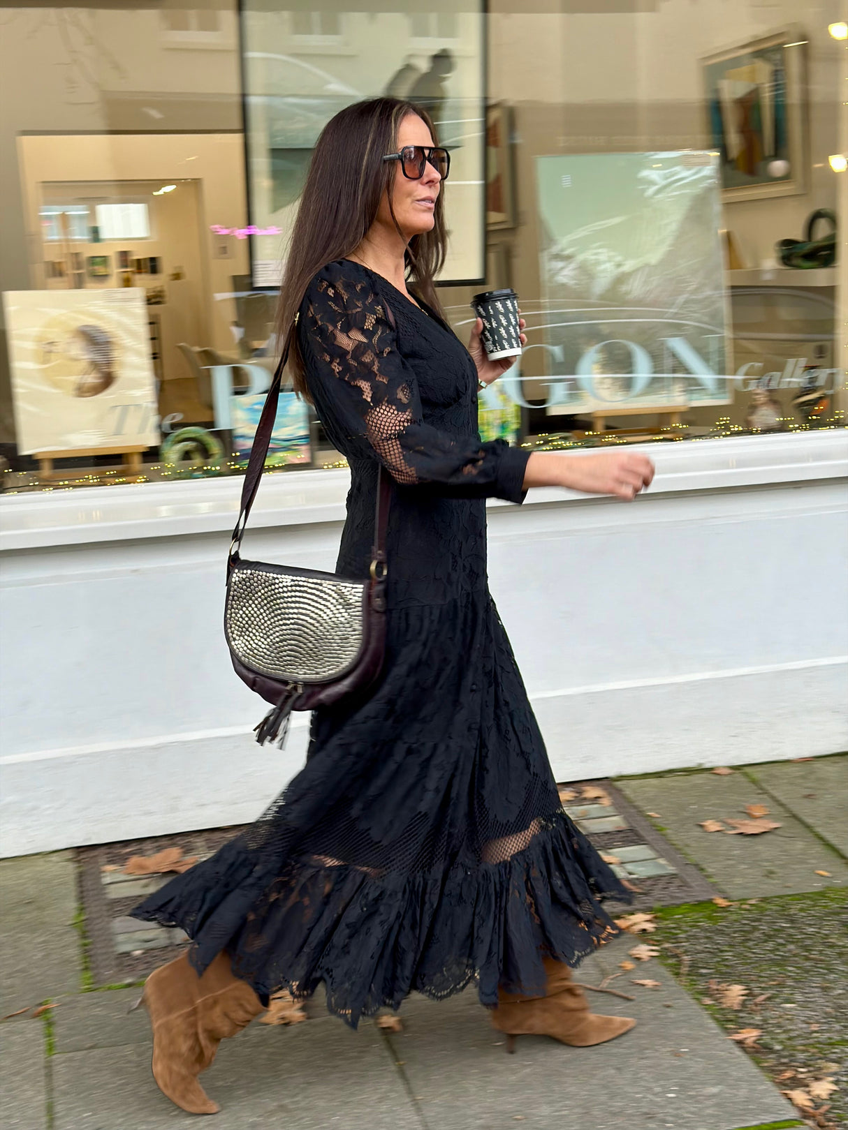 Alice Lace Dress - Black