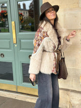 Zoey Embellished Jacket - Cream