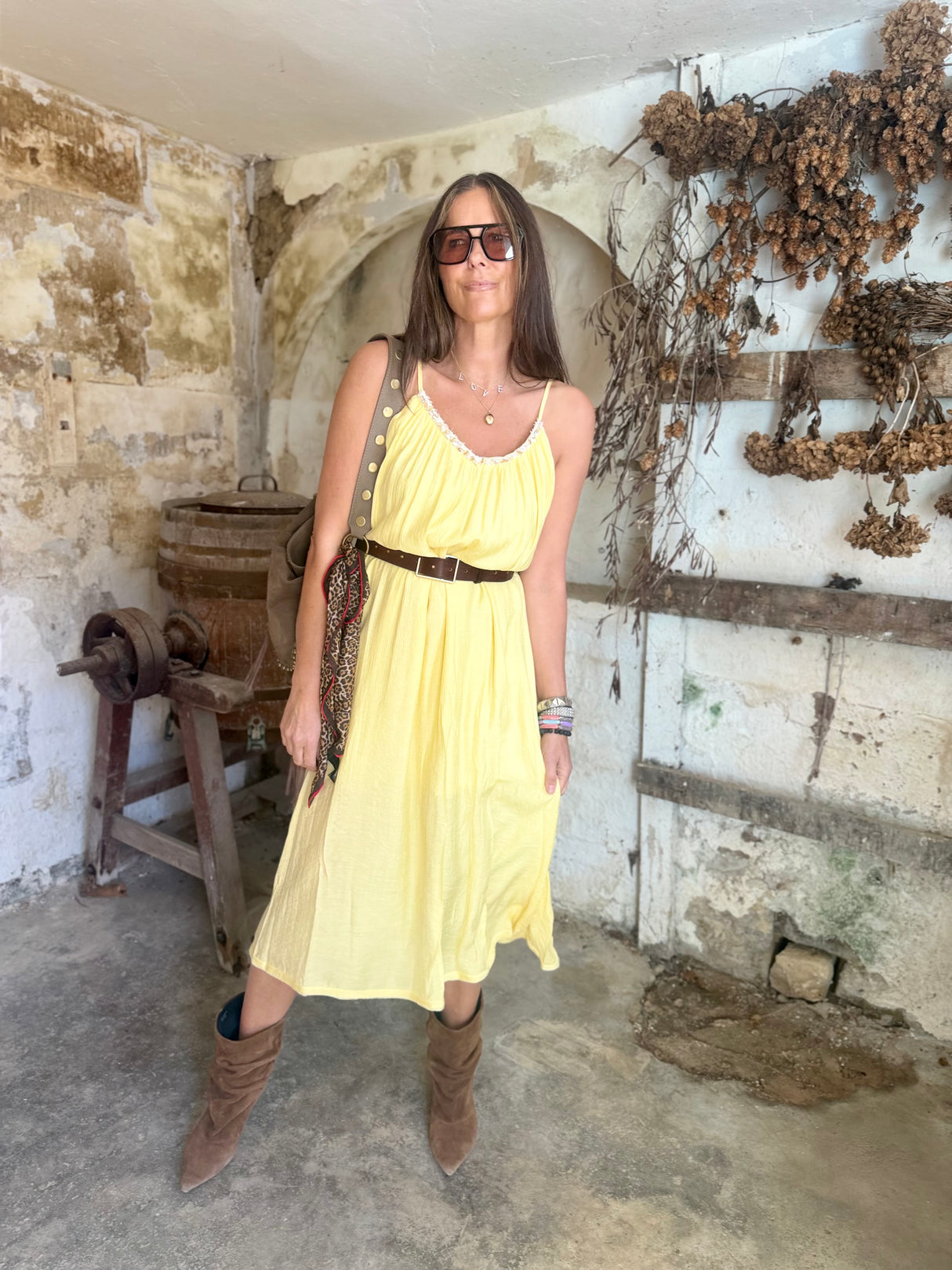 Virelle Dress - Yellow