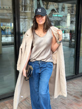 Delilah Silky Tank - Stone