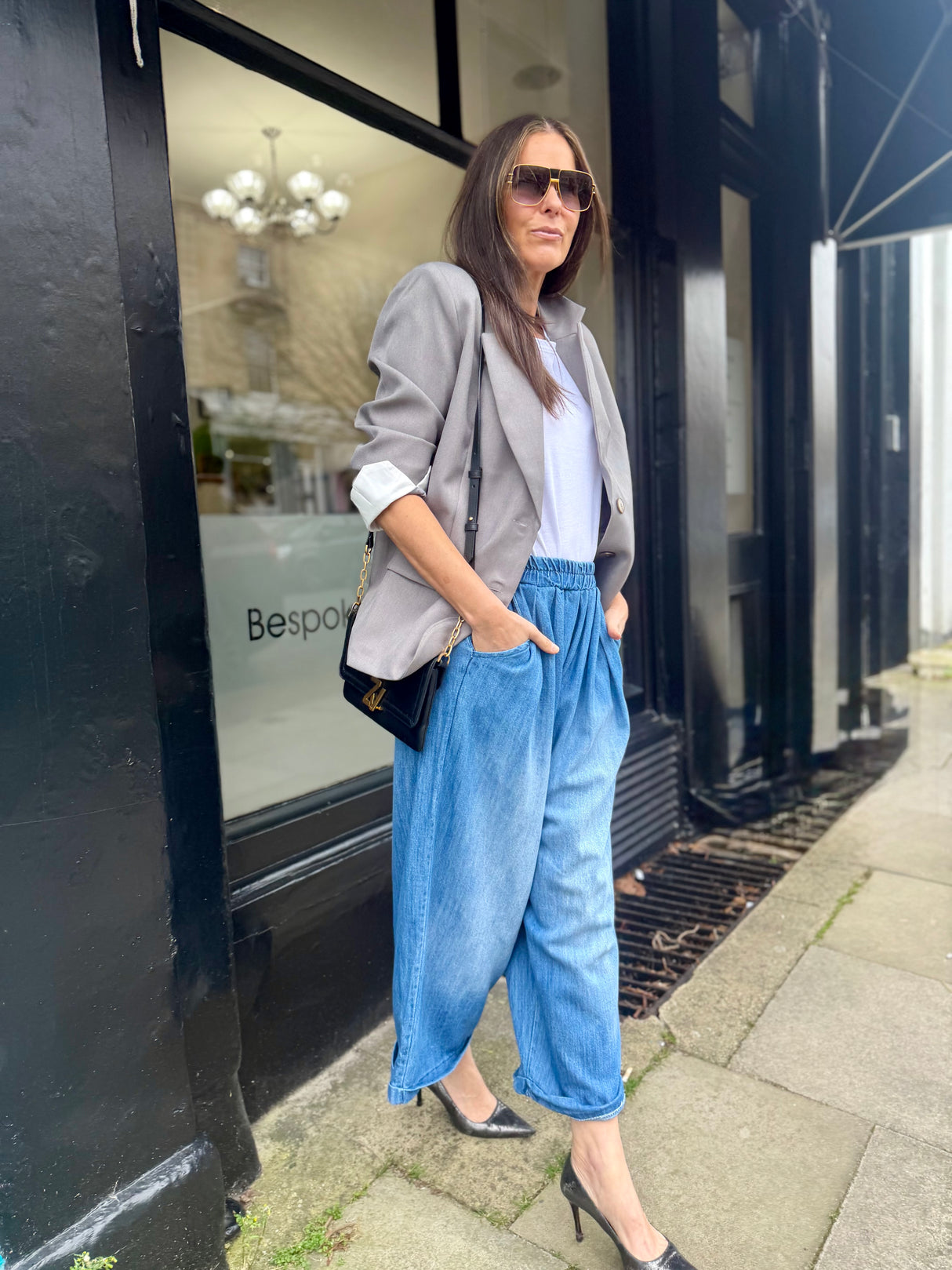 Collette Culottes - Mid Wash