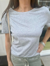 Camiseta de corte regular en color gris