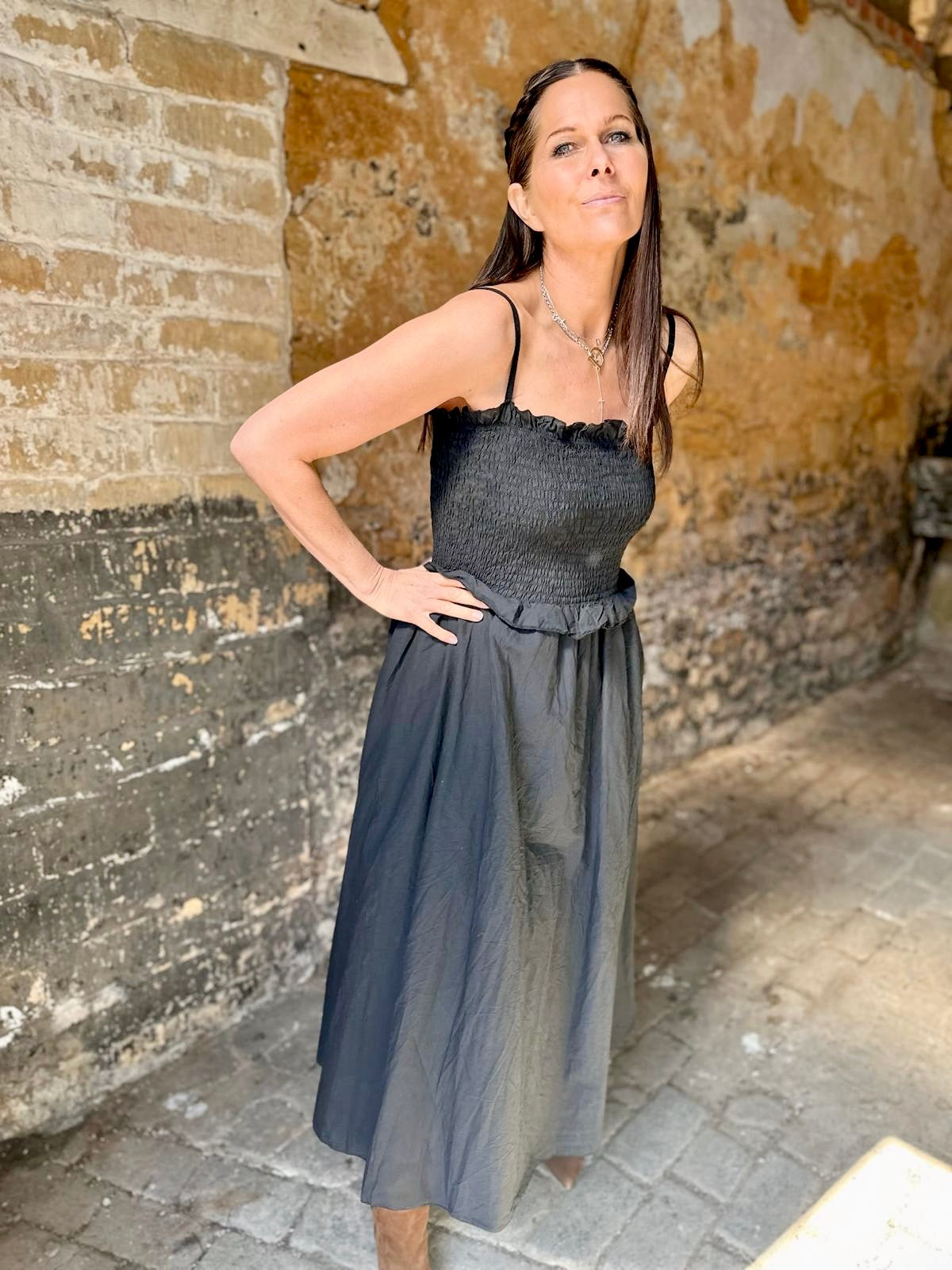 Meadow Maxi Dress - Black