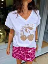 Mon Cheri Tee - White