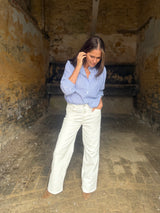 Baker Wide Leg Jean - White
