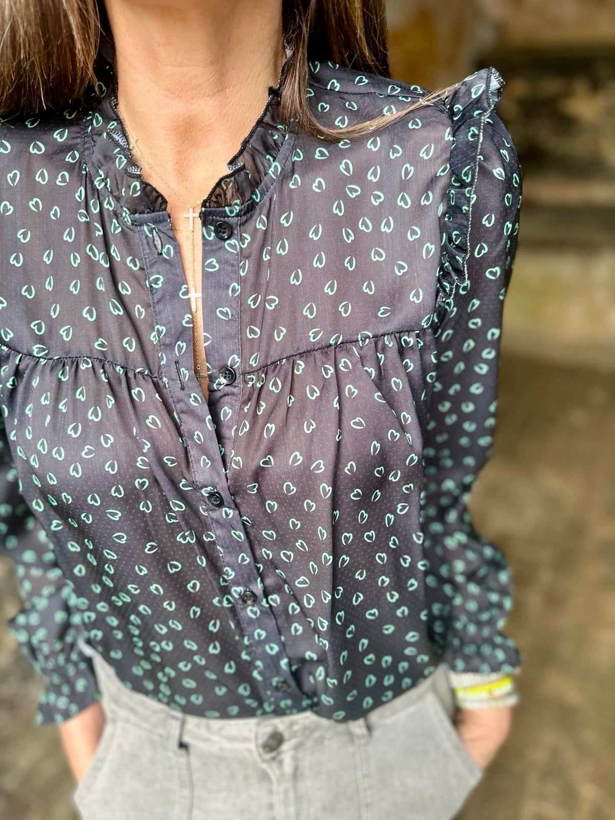 Blusa Romance Preta
