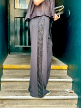 Tempest Pant - Black With Black Sequin