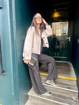 Reece Cropped Jacket - Neutral