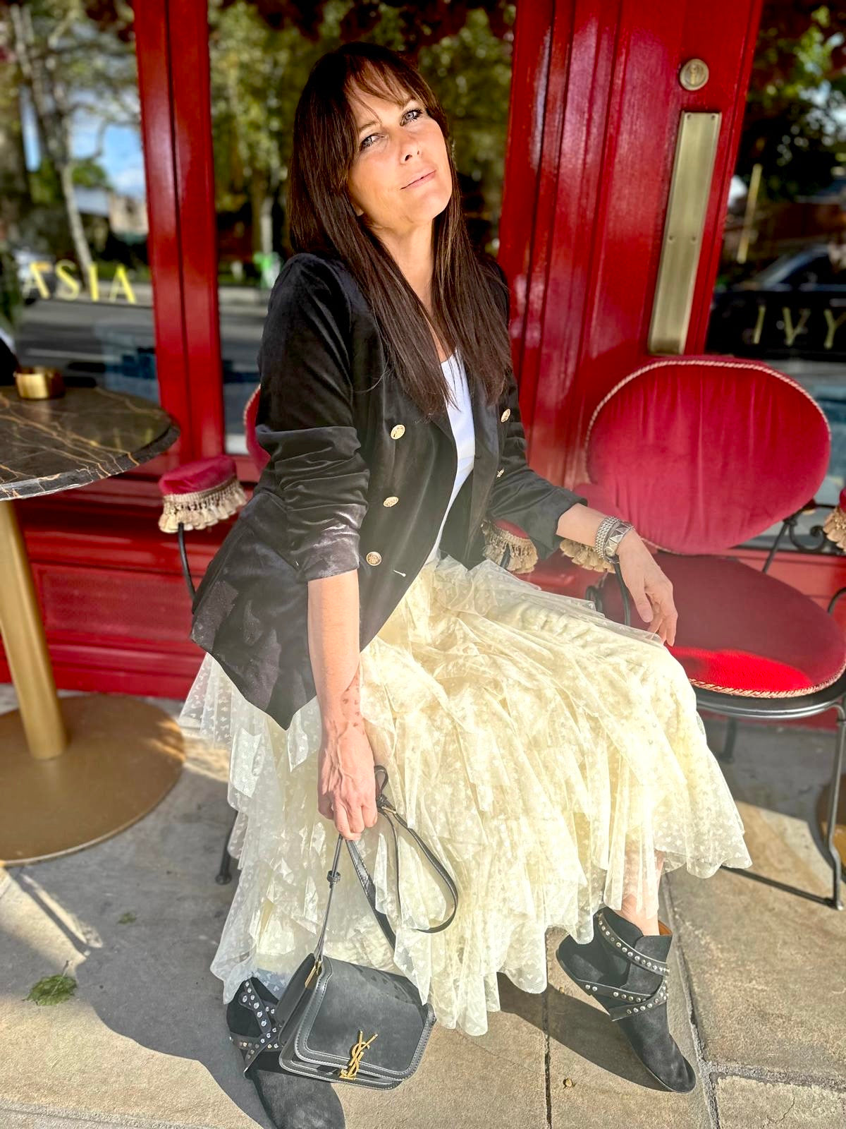 Carrie B Skirt Ecru