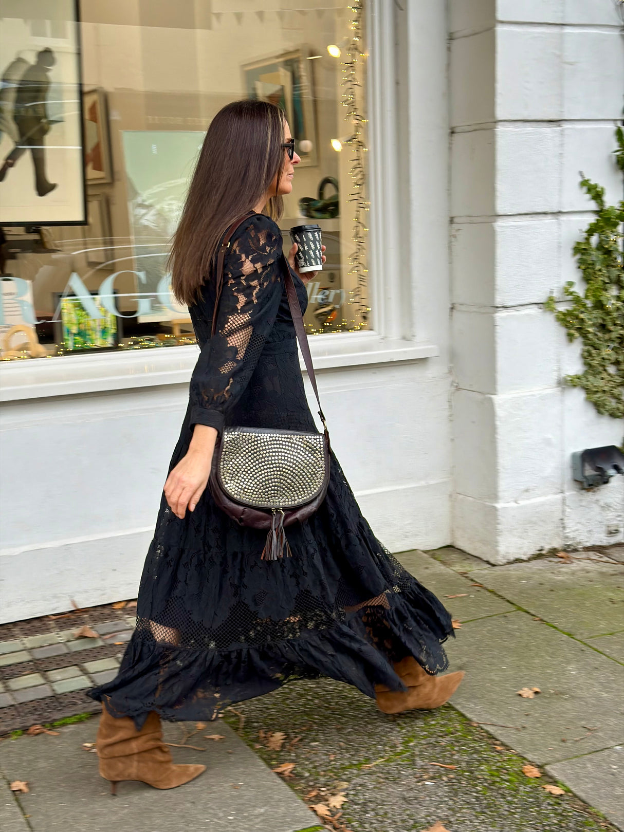 Alice Lace Dress - Black