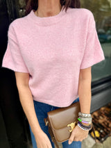 Harriet Short Sleeve knit - Pink