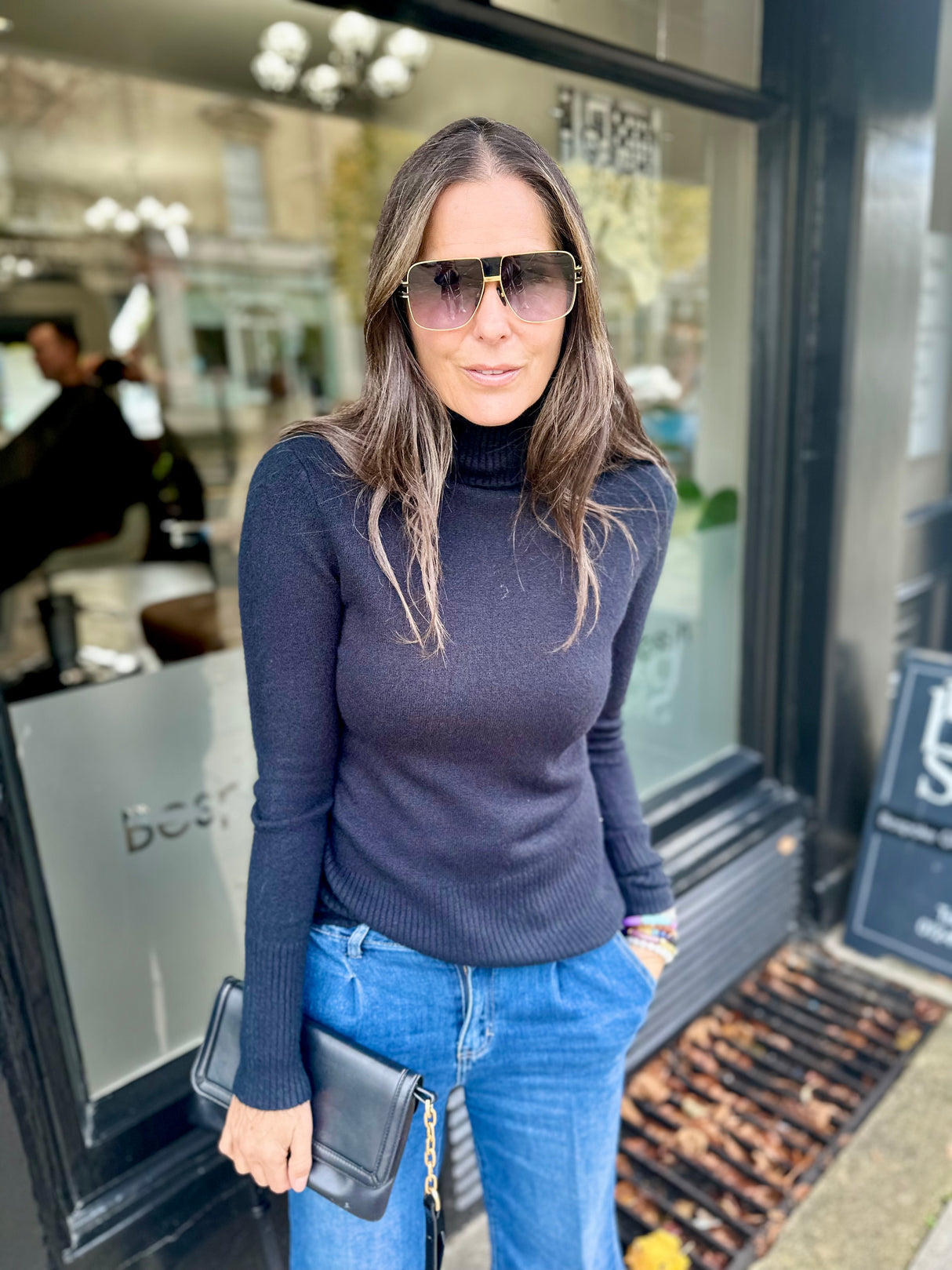 Rita Roll Neck Essential - Black