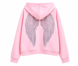 Angel Wing Hoodie - Pink