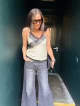 Harley Lace Sequin Cami - Ivory