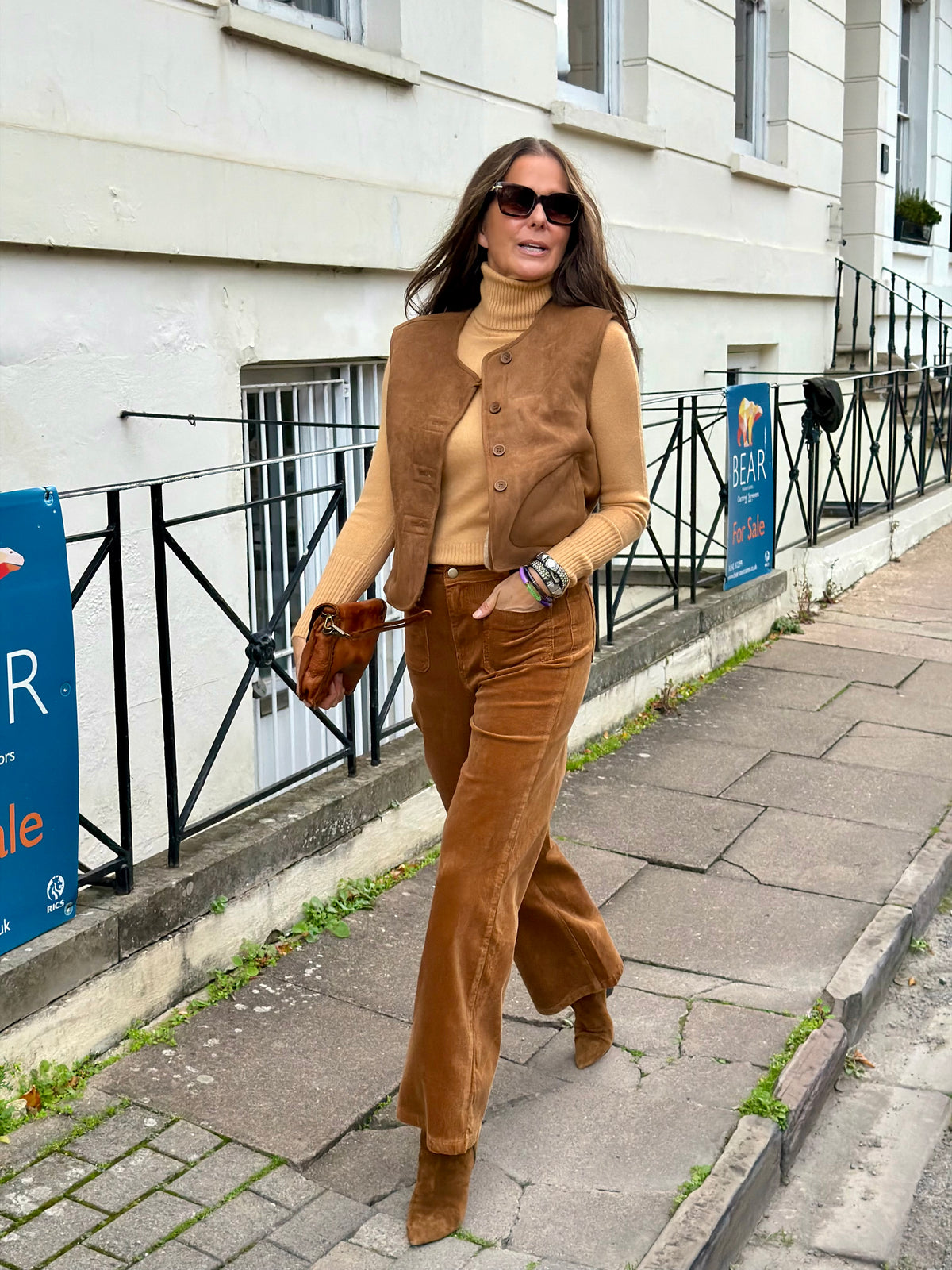 Tess Gilet - Camel