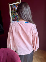 Citrine Blouse With Tassel - Rose