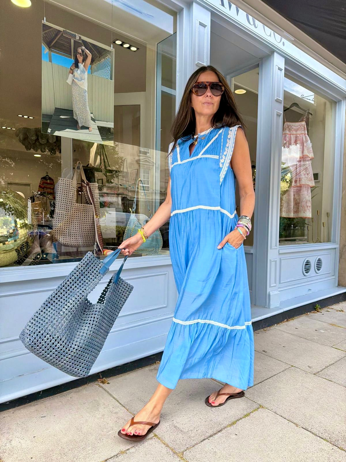 Wisteria Maxi - Sky Blue