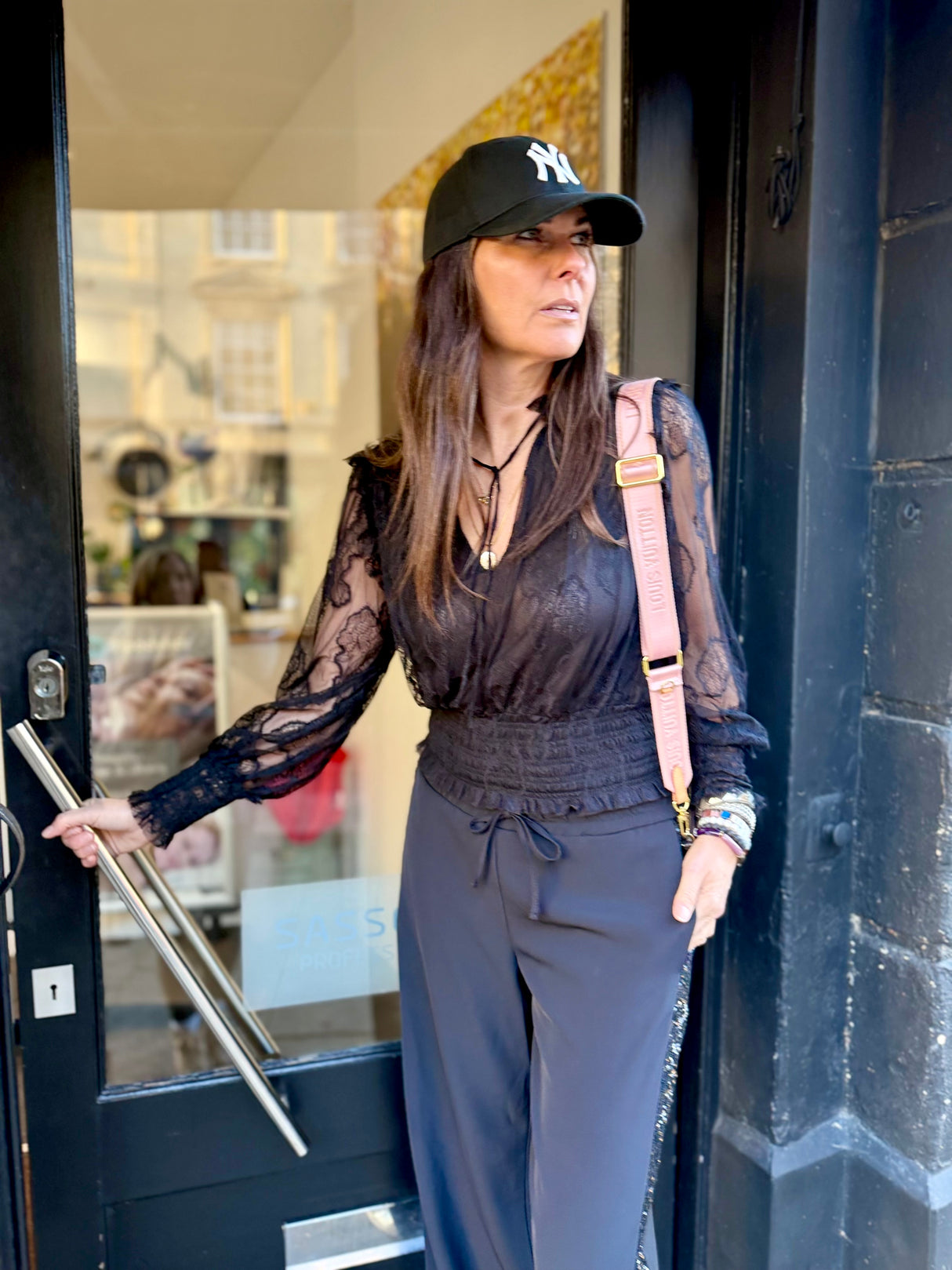 Nolan Lace Top - Black