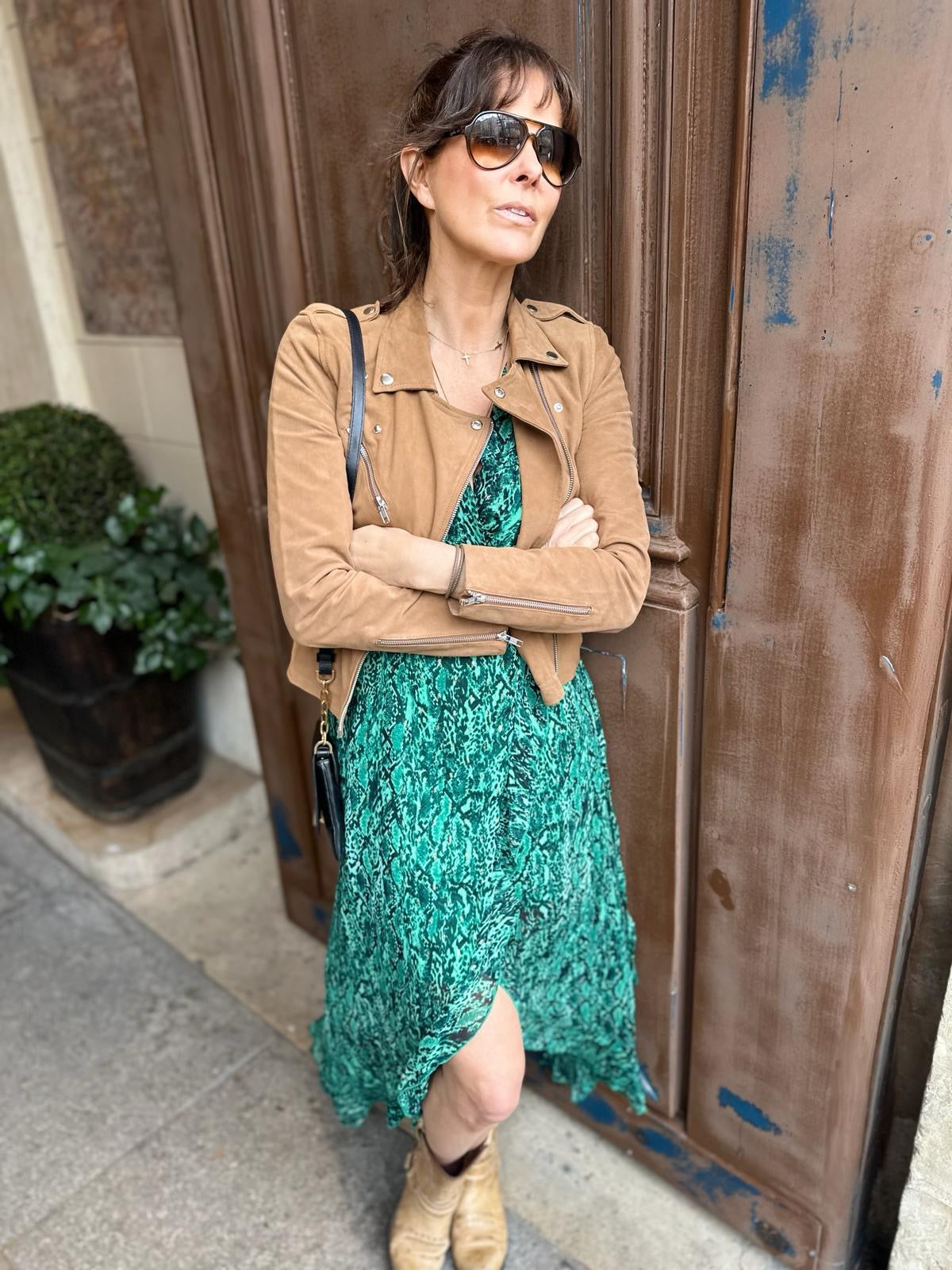 Vestido longo Hampton Wrap