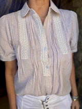 Dorra Short Sleeve Blouse - Camel