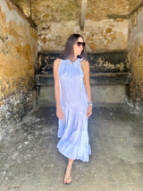 Bella B Linen Dress White