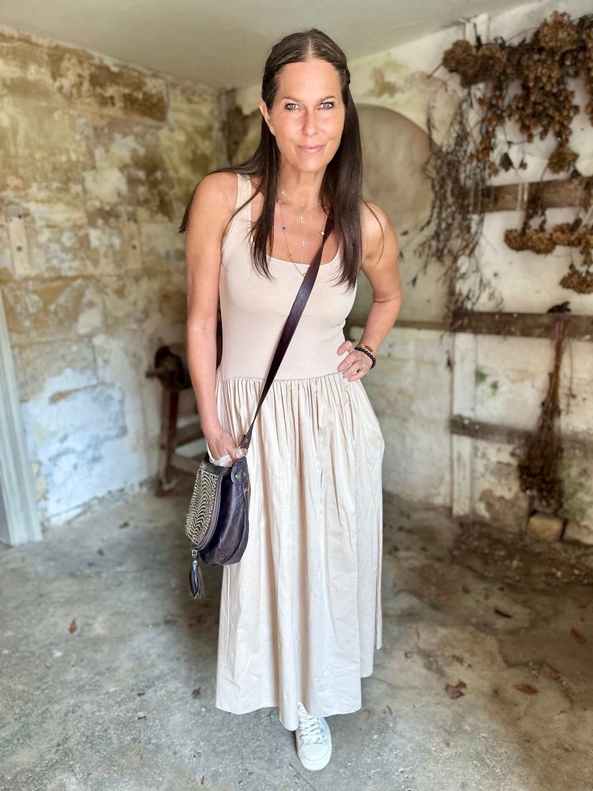 April Dress - Nude