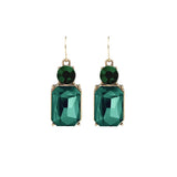 Twin Gem Earring - Emerald