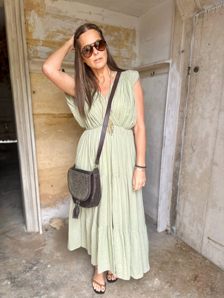 Belle Maxi Dress - Light Sage