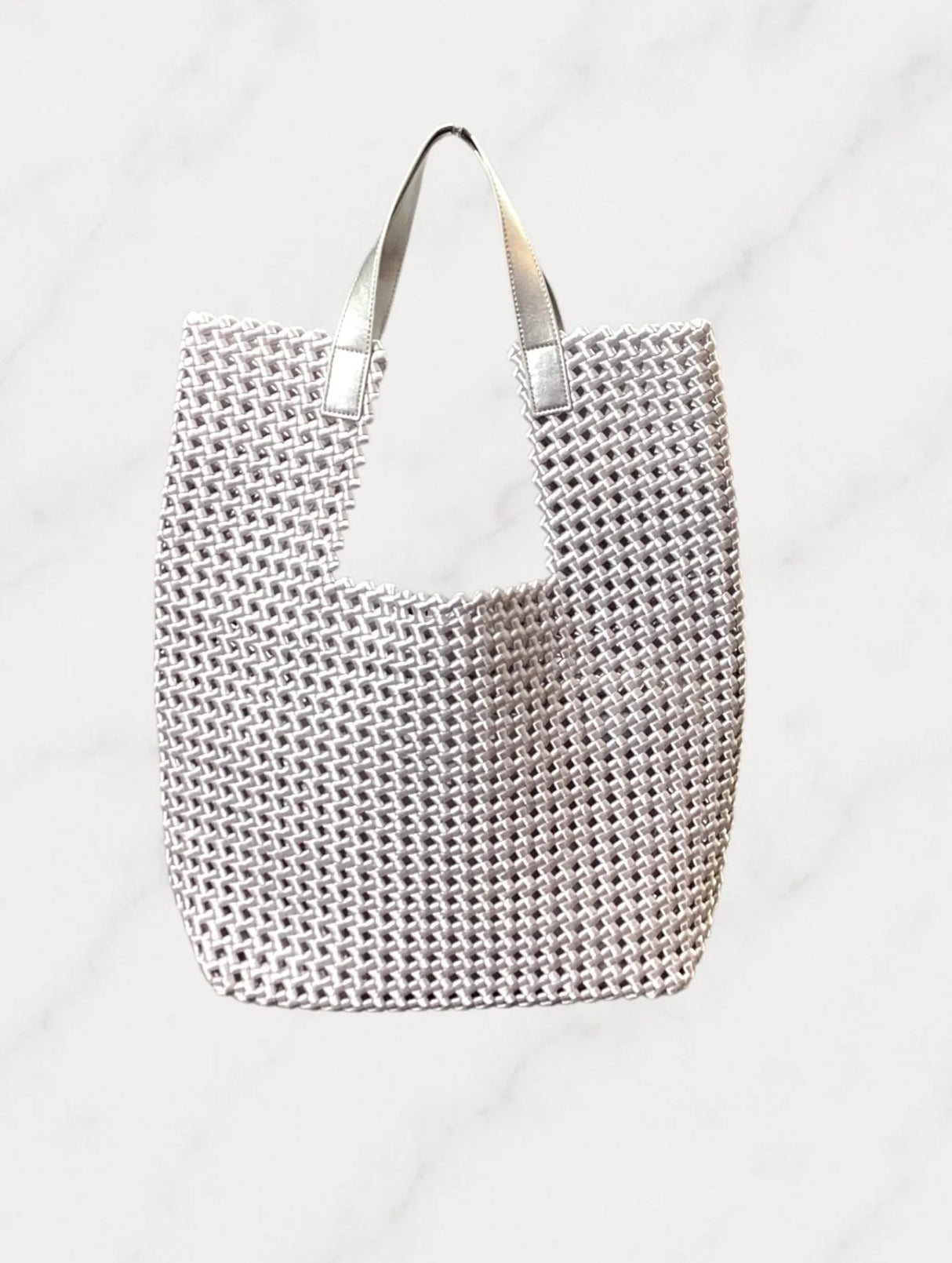 Frenchie Tote Silver