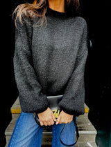 Arlo Wide Sleeve knit - Black