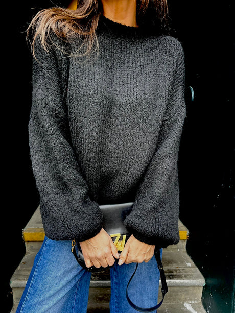 Arlo Wide Sleeve knit - Black