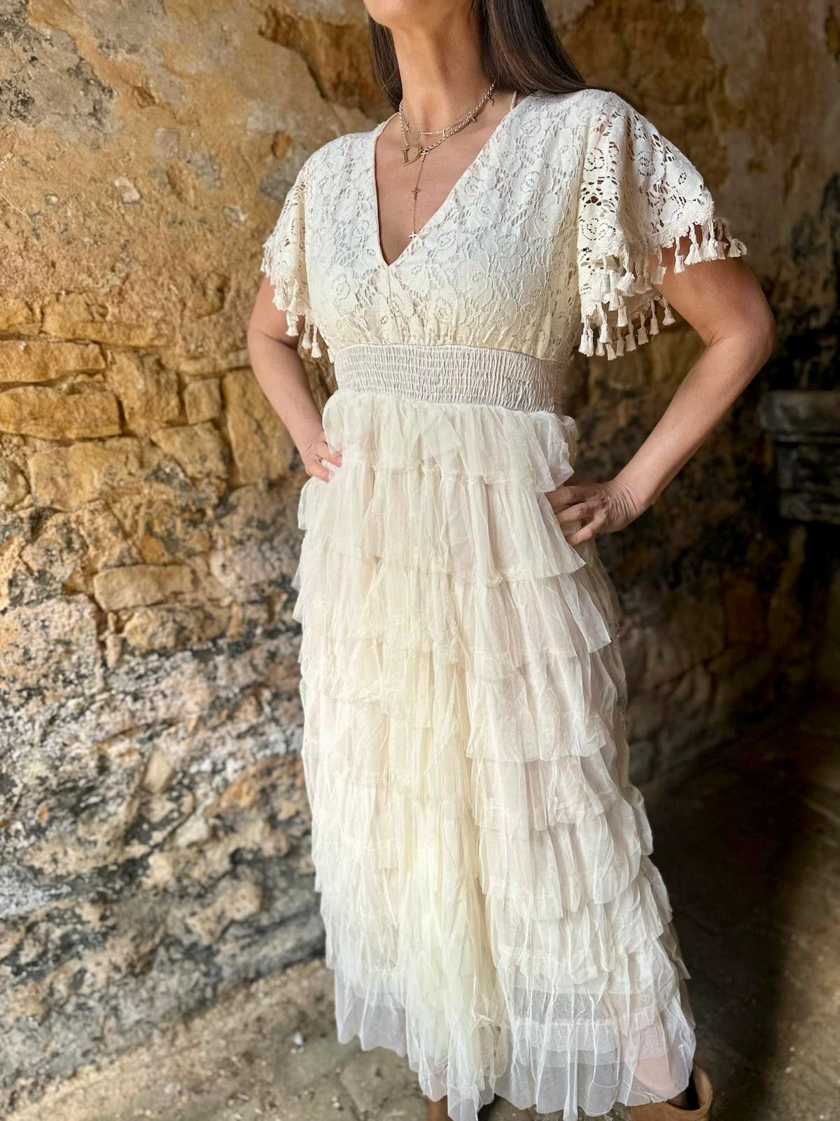 Parker Maxi Dress - Cream