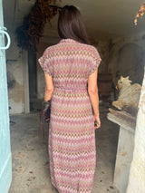 Robin Printed Maxi Dress - Pink