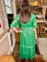 Vestido largo Esme verde