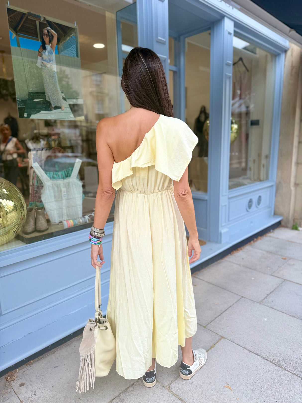 Eddie One Shoulder Midi Dress