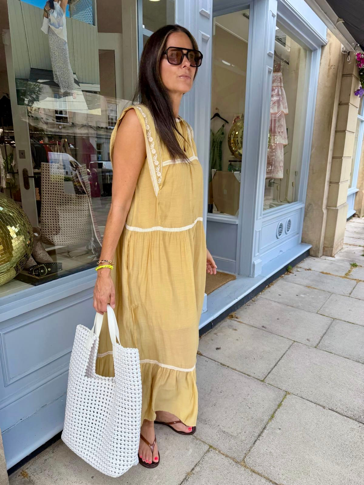 Wisteria Maxi - Mustard