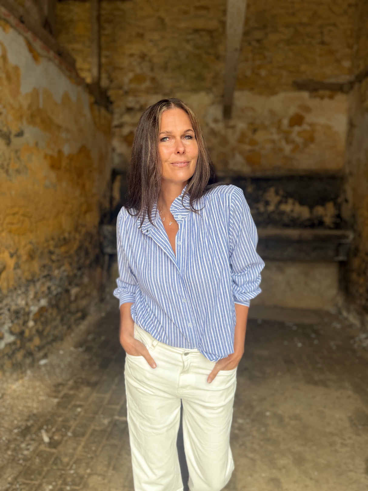 Elodie Stripe Blouse