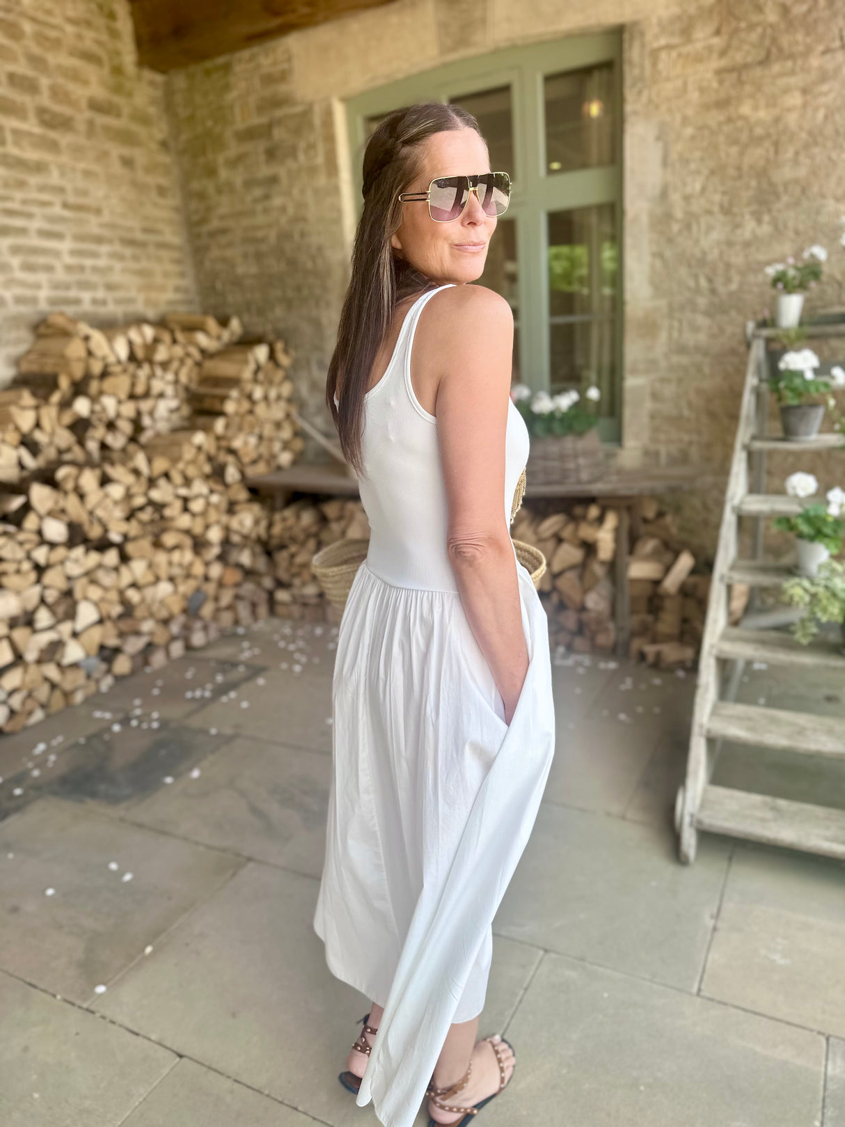 April Dress - Cream