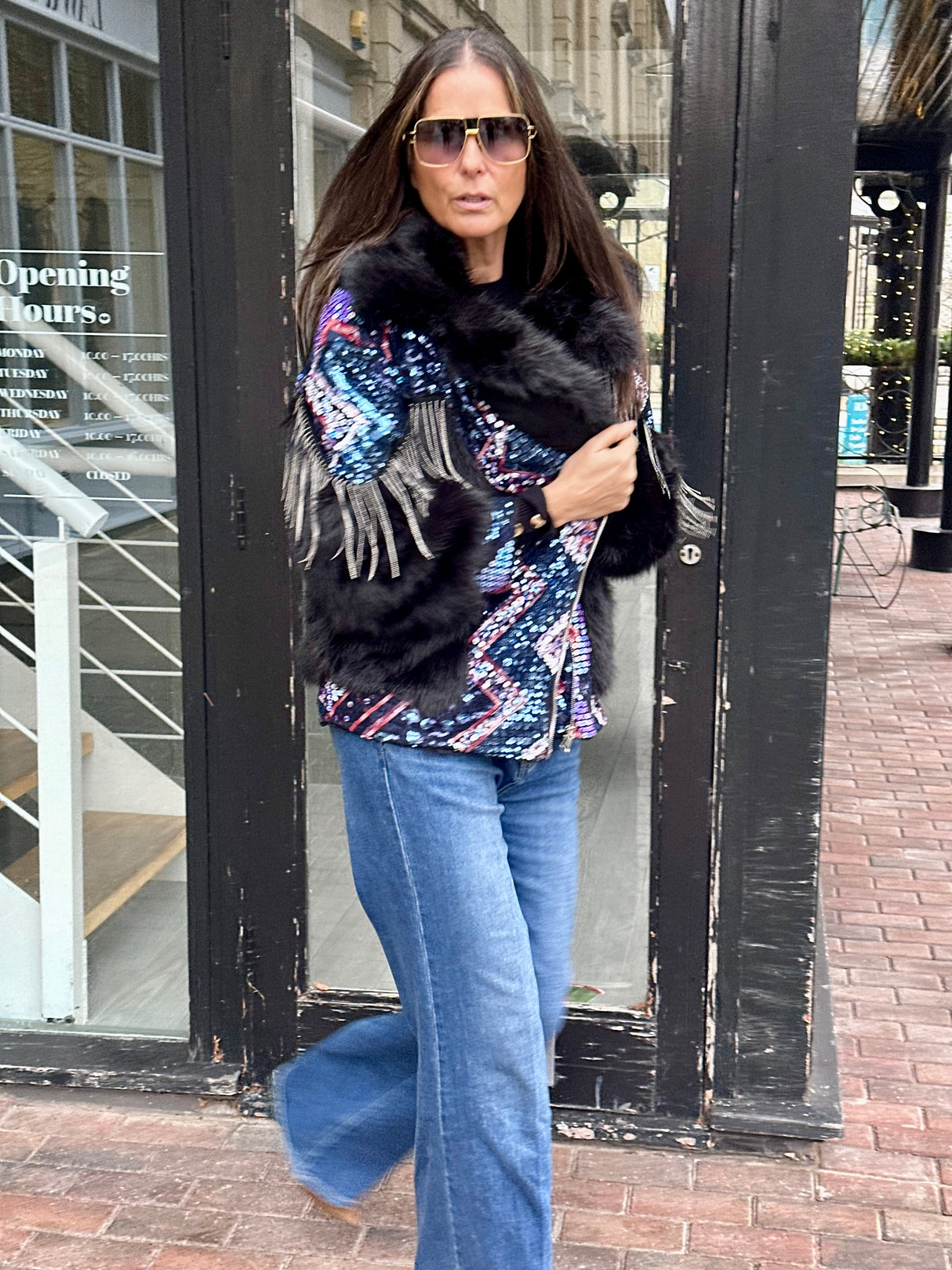 Zoella Embellished Jacket - Black