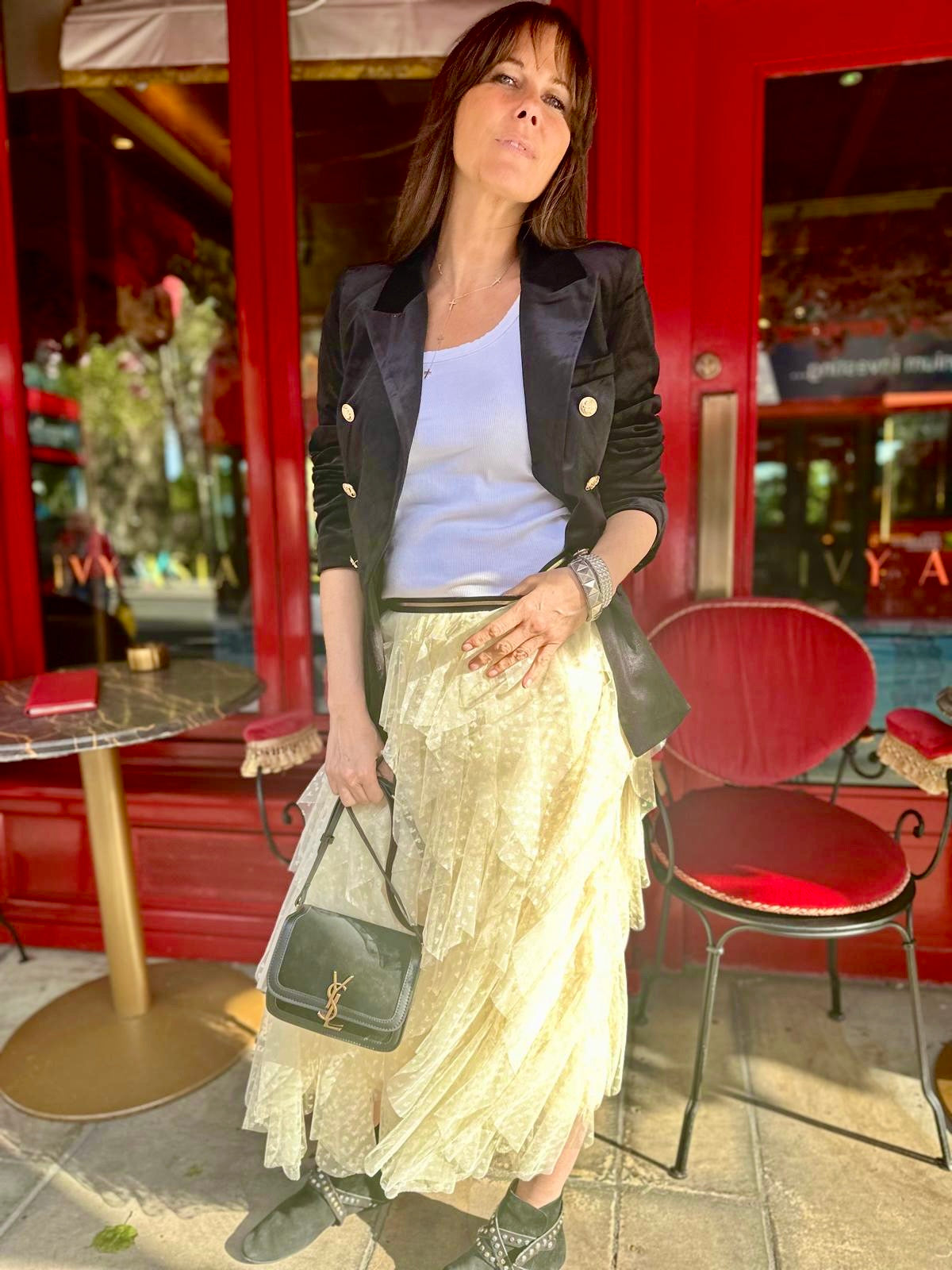 Carrie B Skirt Ecru