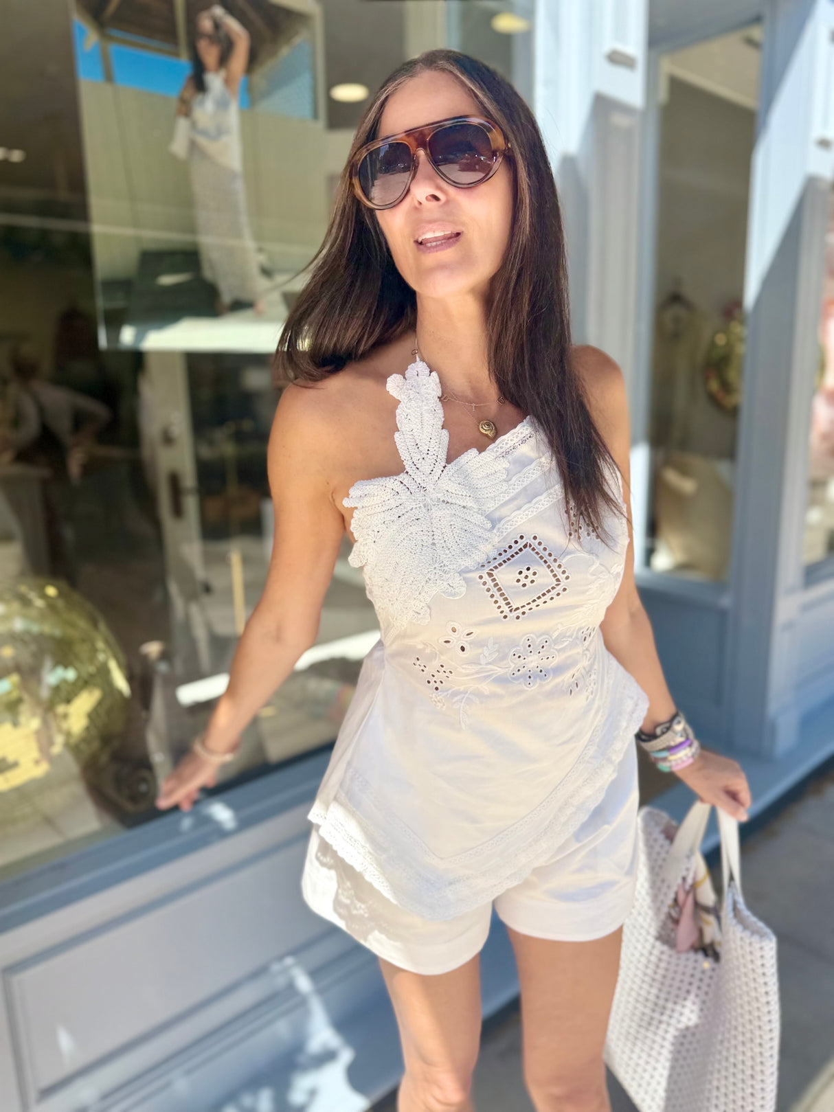 Primrose Embroidered Halter Top