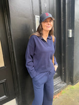 Temper Polo Knit - Navy