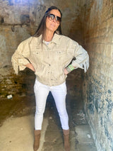 Chaqueta vaquera Dallas color piedra