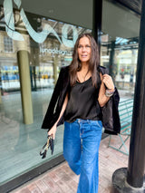 Delilah Silky Tank - Black