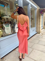 Charm Maxi Slip Dress - Rust