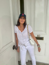 Florence Broiderie Anglaise Top - White